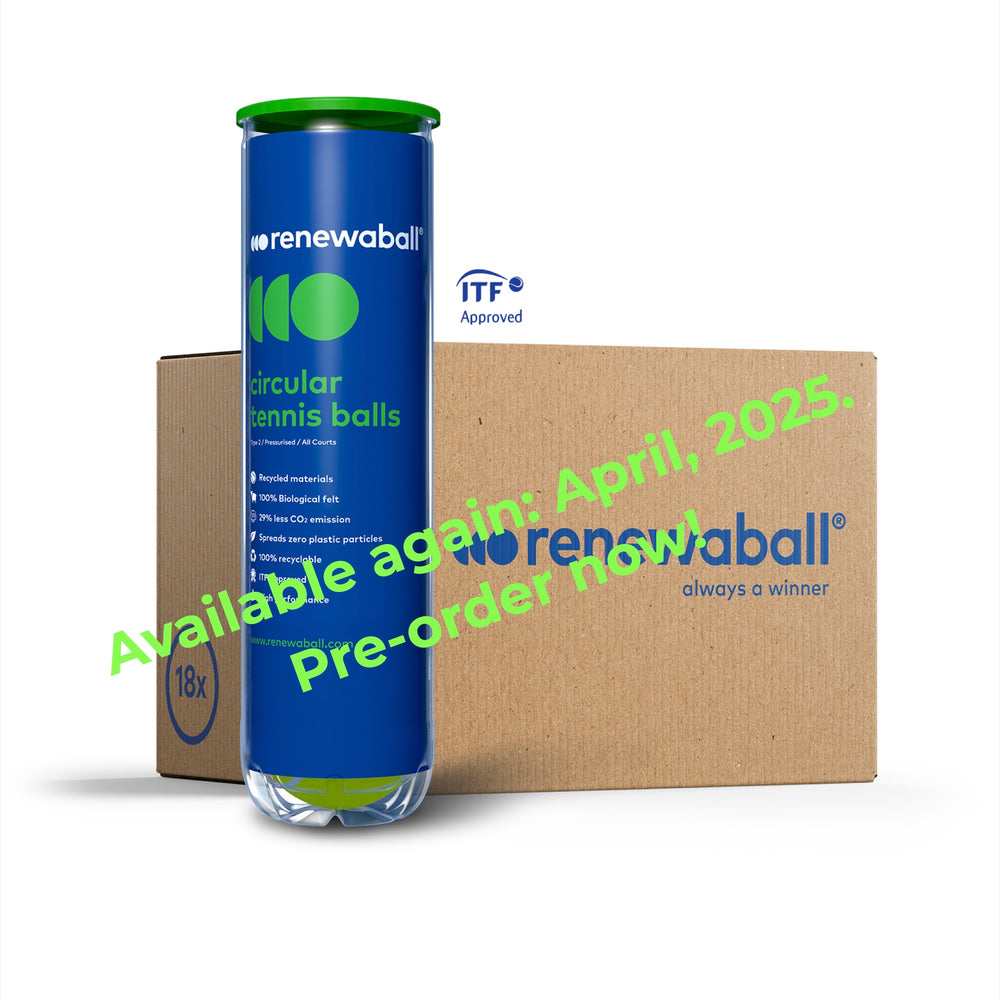 Renewaball - laatikko 18x4 tennispalloja