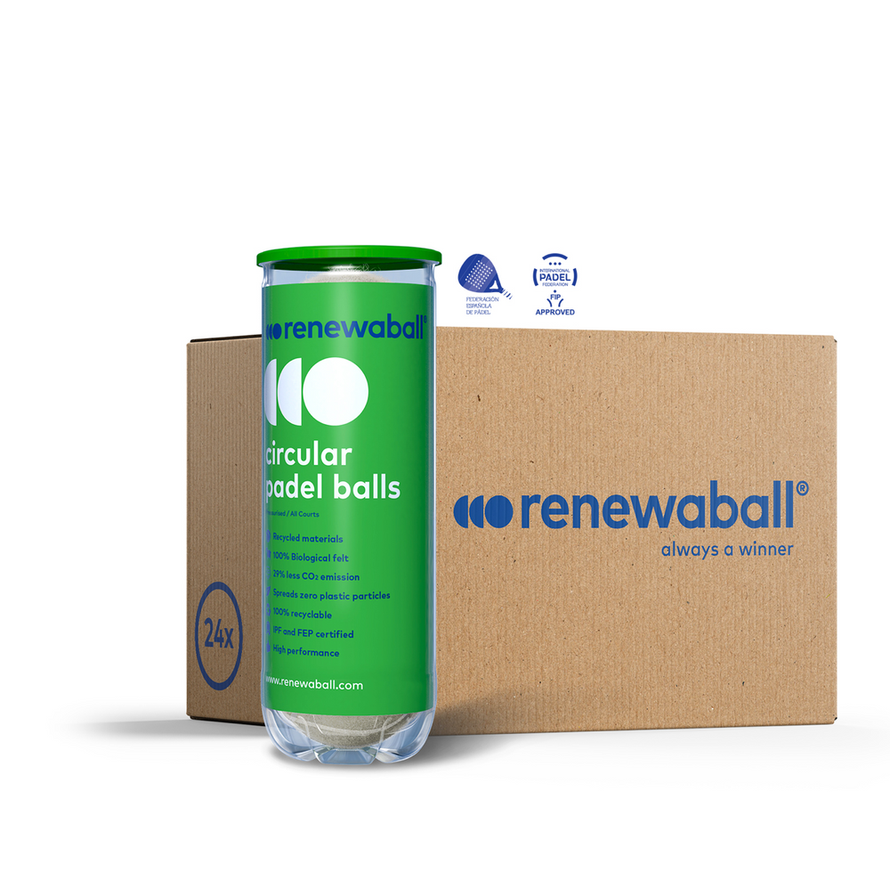 Renewaball - doos 24x3 natural padelballen