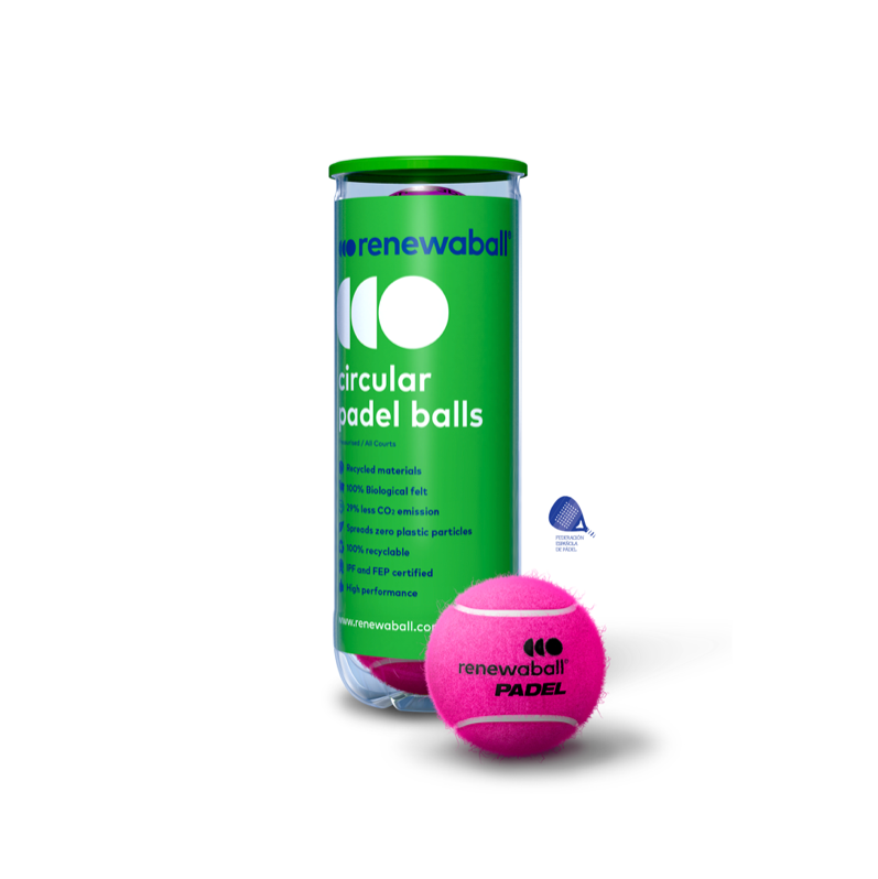 Renewaball 3 pink padelballen